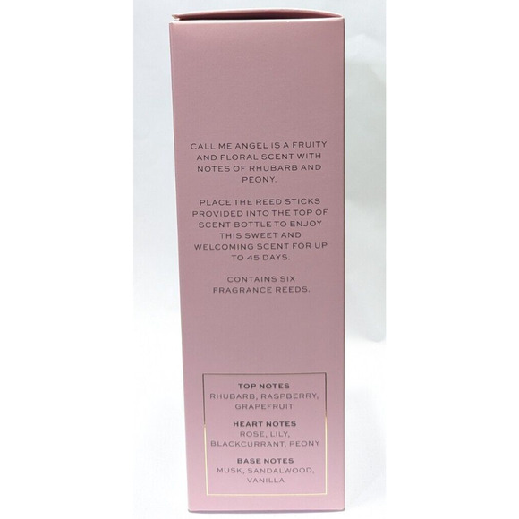 Revolution Beauty London Call Me Angel Home Reed Diffuser Fruity & Floral Peony - Picture 4 of 7